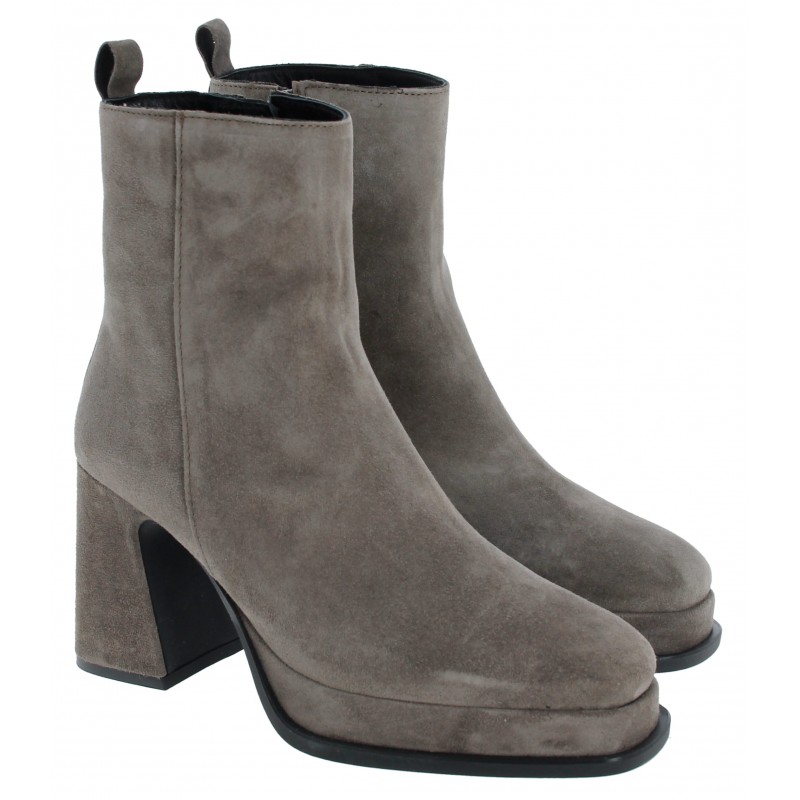 Grey hotsell heeled boots